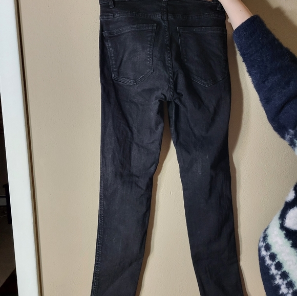 Sezane Denim Dark Gray Skinny Jeans Sz 25 - Picture 3 of 4